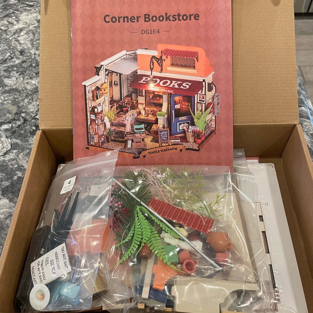 Corner Bookstore DIY Miniature Kit - Picture 2 of 2